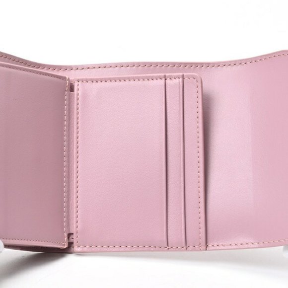 CELINE Triomphe Small Wallet 10D78 Dull Pink E-155584 - Picture 7 of 10